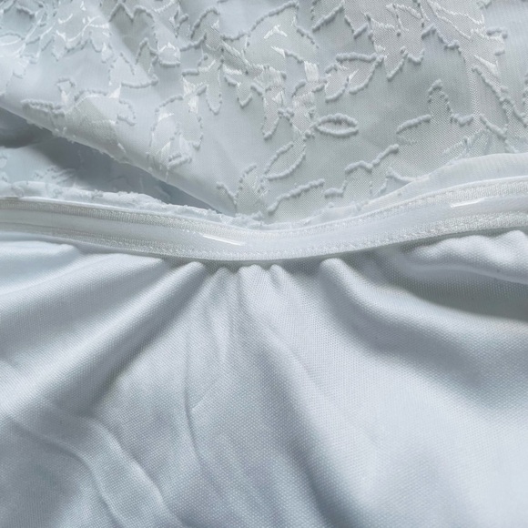 Wild Fable white Ruffle Short Sleeve Mini A-Line Dress - Picture 9 of 12